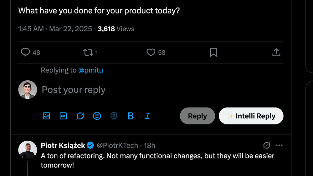 IntelliReply instant replies demo